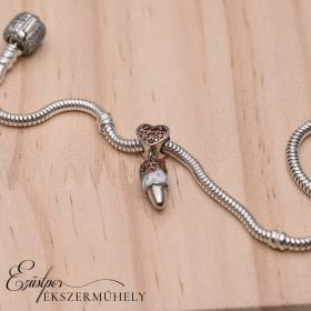Ezüst fagyis charm