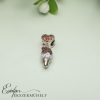 Ezüst fagyis charm