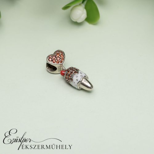Ezüst fagyis charm