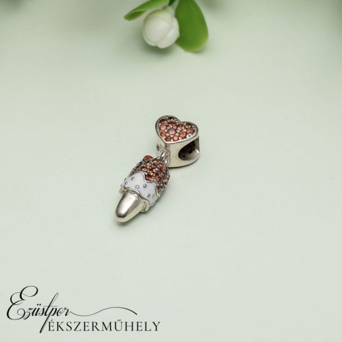 Ezüst fagyis charm