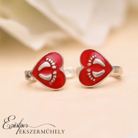 Ezüst kislány fülbevaló