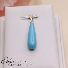 Ezüst csepp formájú medál