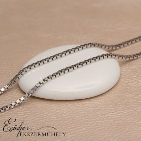 Ezüst kocka szemes nyaklánc