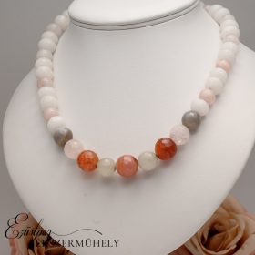 Ezüst füstkvarc nyaklánc