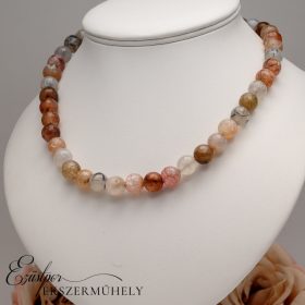 Ezüst achát nyaklánc