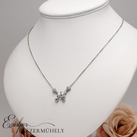 Ezüst cirkónia köves nyaklánc