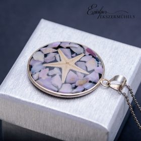 Ezüst kagylós medál