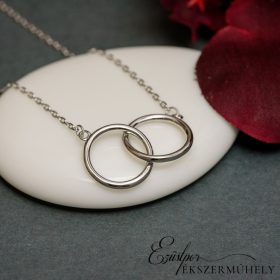 Ezüst dupla karikás nyaklánc