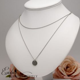 Ezüst dupla soros nyaklánc