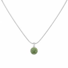 Almazöld swarovski köves ezüst medál