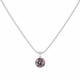Szines swarovski köves ezüst medál