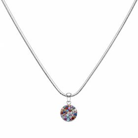 Szines swarovski köves ezüst medál