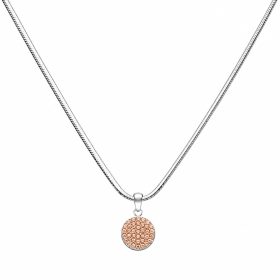 Barackszín swarovski köves ezüst medál