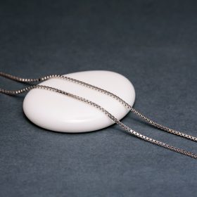 Ezüst kocka szemes nyaklánc