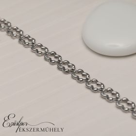Ezüst préselt szemes karkötő