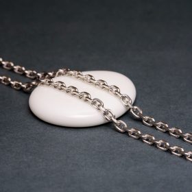 Ezüst anker szemes nyaklánc