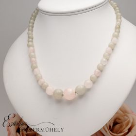 Ezüst füstkvarc nyaklánc