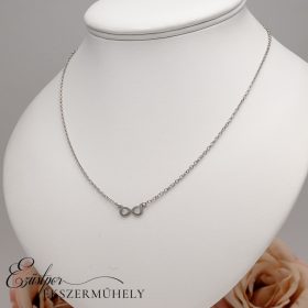 Ezüst végtelen jeles nyaklánc