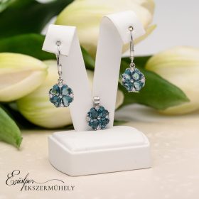 Ezüst lóherés szett