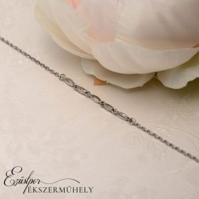 Ezüst fantázia szemes karkötő