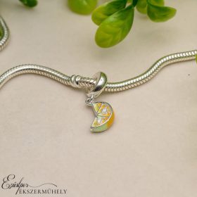 Ezüst citromos charm