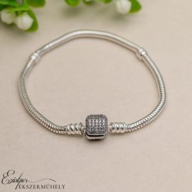 Ezüst pandora jellegű karkötő