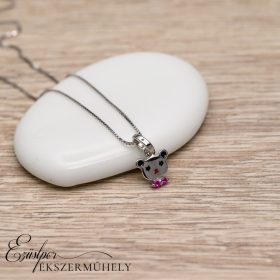 Ezüst macifejes nyaklánc