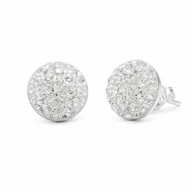 Ezüst fehér színű swarovski köves fülbevaló