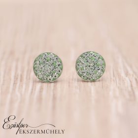 Ezüst swarovski köves fülbevaló