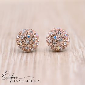 Ezüst swarovski köves fülbevaló
