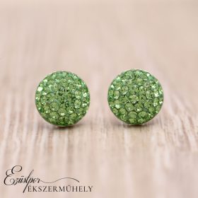 Ezüst swarovski köves fülbevaló