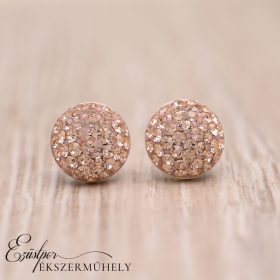 Ezüst swarovski köves fülbevaló