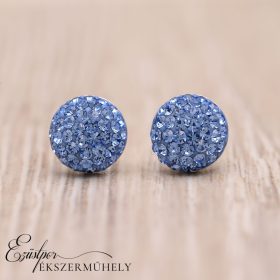 Ezüst swarovski köves fülbevaló