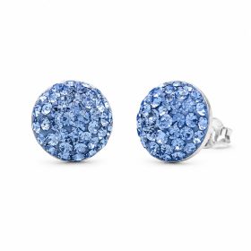 Ezüst swarovski köves fülbevaló
