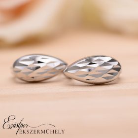 Ezüst metszett fülbevaló