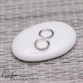 Ezüst csőkarika fülbevaló