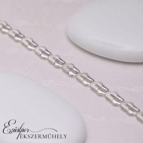 Ezüst préselt szemes bokalánc