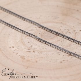 Ezüst kocka szemes nyaklánc