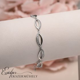 Ezüst cirkónia köves karkötő