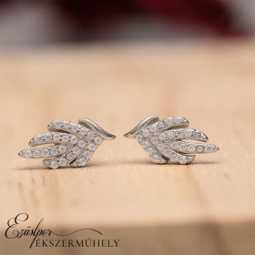 Ezüst cirkónia köves fülbevaló