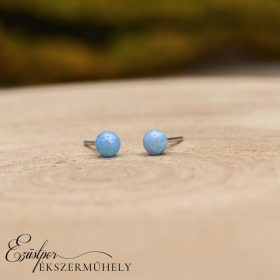 Ezüst opál köves fülbevaló