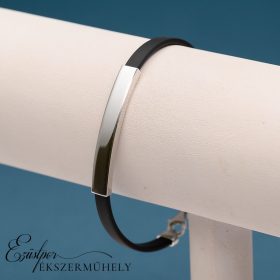 Ezüst kaucsuk karkötő