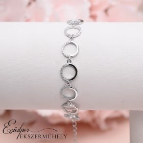 Ezüst cirkónia köves karkötő