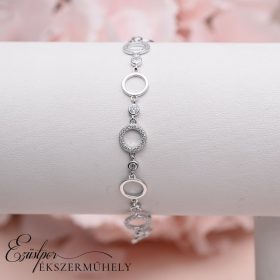 Ezüst cirkónia köves karkötő