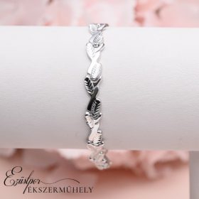 Ezüst stiftes karkötő