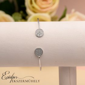 Ezüst cirkónia köves karreif