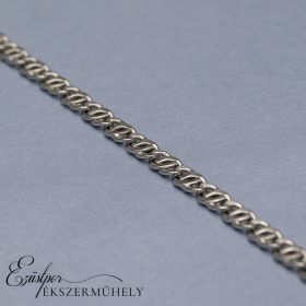 Ezüst scharless szemes karkötő