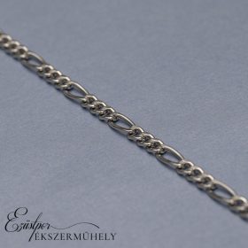 Ezüst figaro szemes karkötő