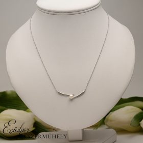 Ezüst gyöngyös nyaklánc