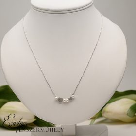 Ezüst gyöngyös nyaklánc